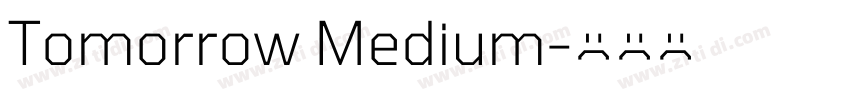 Tomorrow Medium字体转换